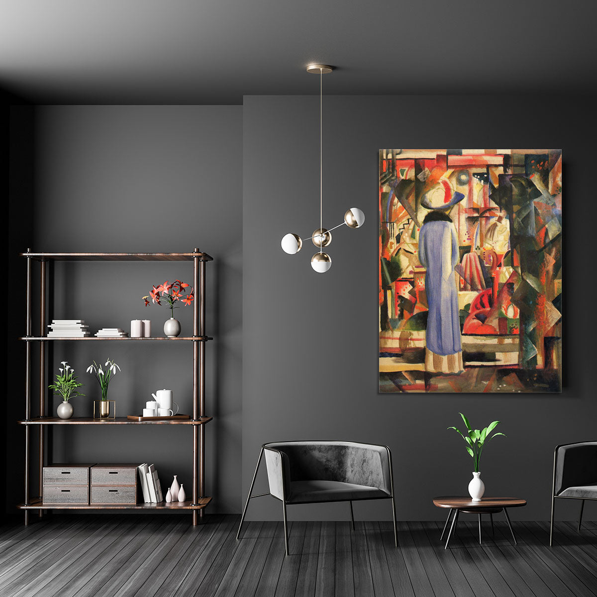 Large bright showcase by Macke Canvas Print or Poster - Canvas Art Rocks - 5