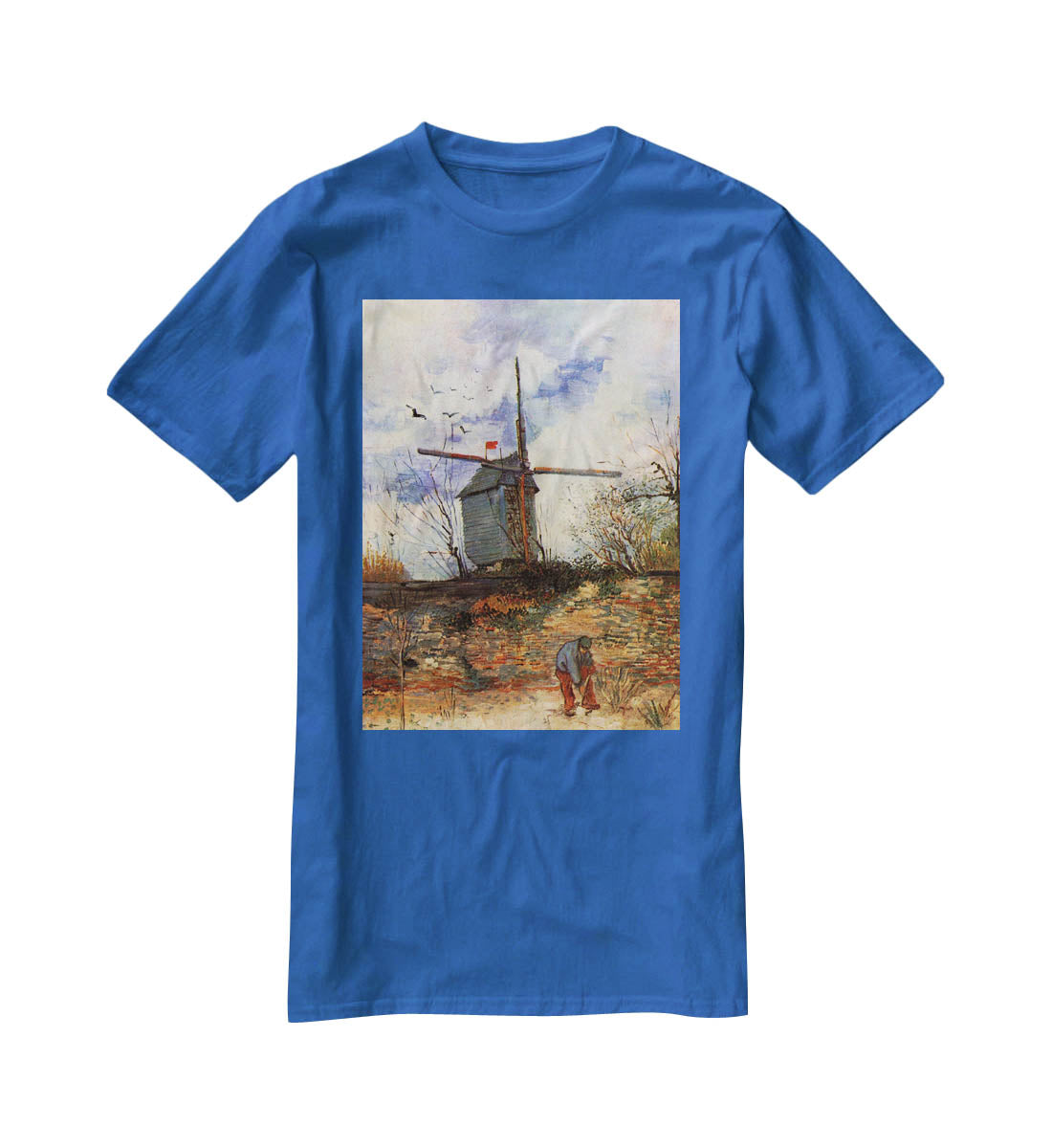 Le Moulin de la Galette 2 by Van Gogh T-Shirt - Canvas Art Rocks - 2