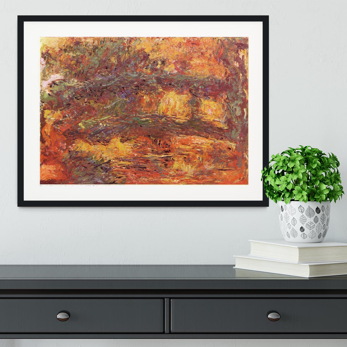 Le Pont Japonais 1922 by Monet Framed Print - Canvas Art Rocks - 1
