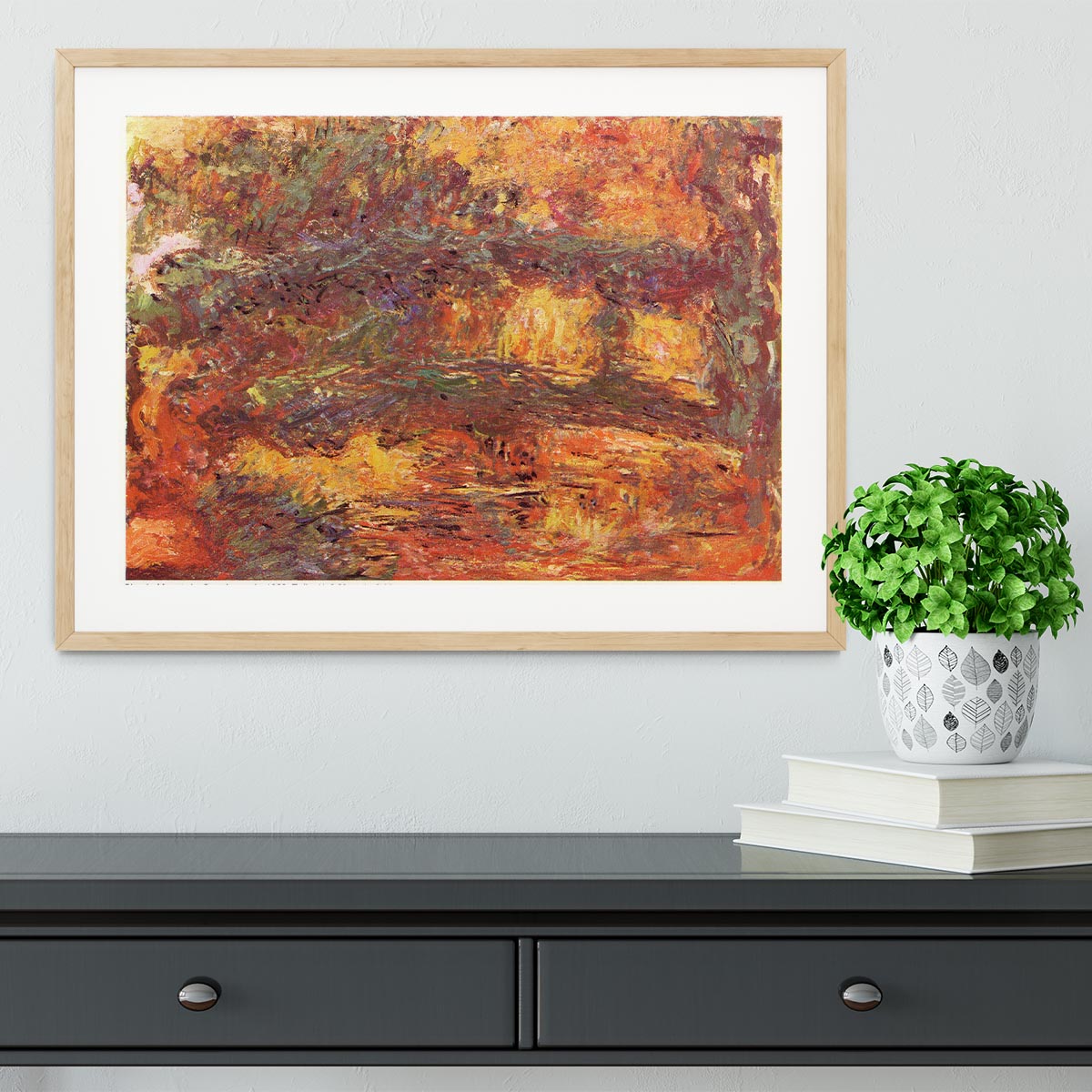 Le Pont Japonais 1922 by Monet Framed Print - Canvas Art Rocks - 3
