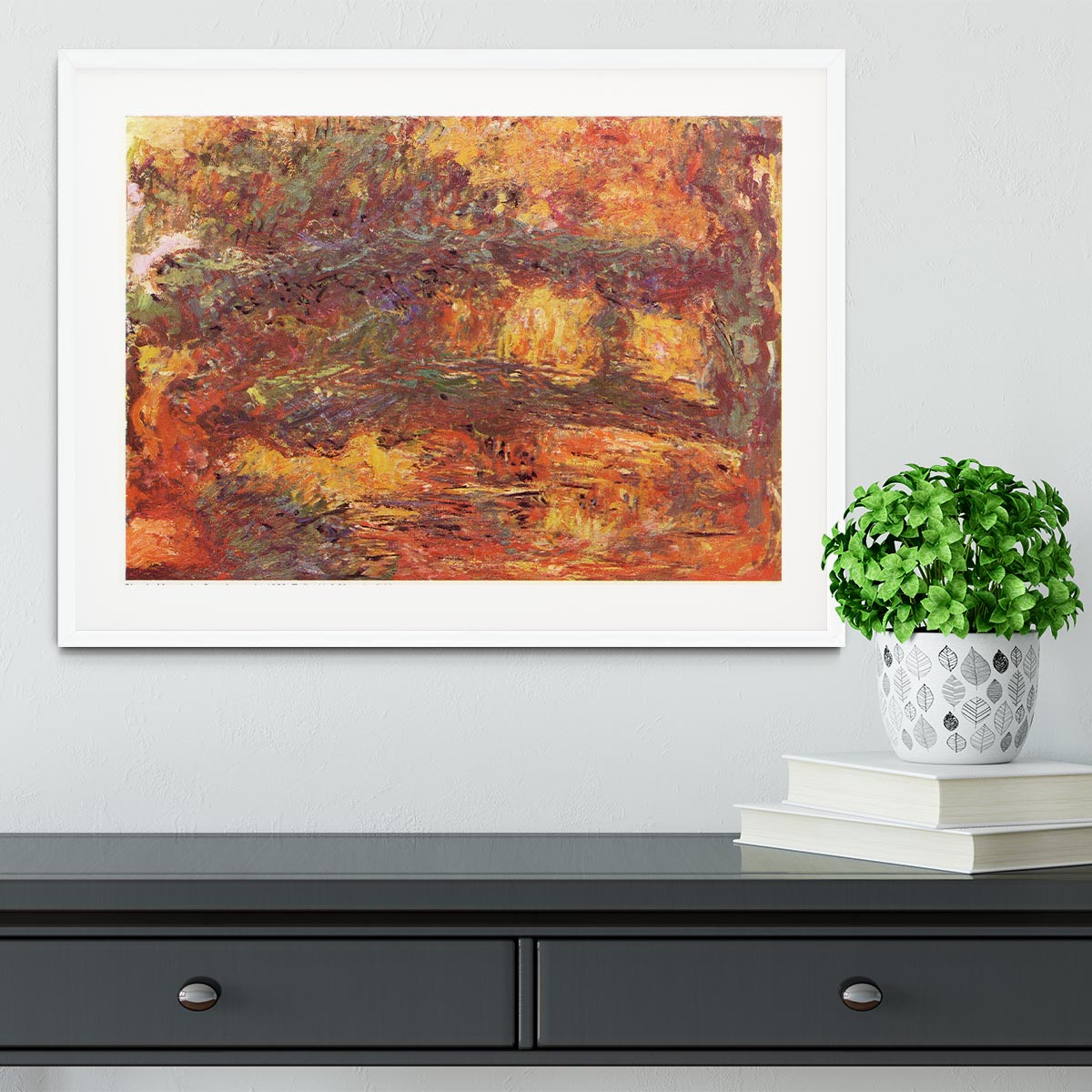 Le Pont Japonais 1922 by Monet Framed Print - Canvas Art Rocks - 5