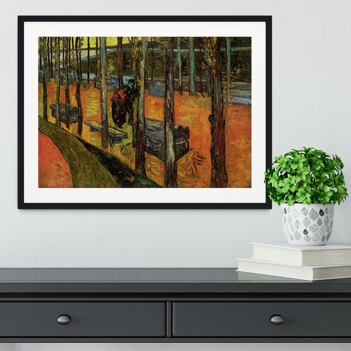 Les Alyscamps 2 by Van Gogh Framed Print - Canvas Art Rocks - 1