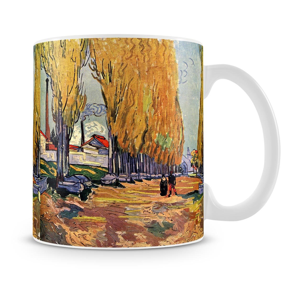 Les Alyscamps by Van Gogh Mug - Canvas Art Rocks - 4