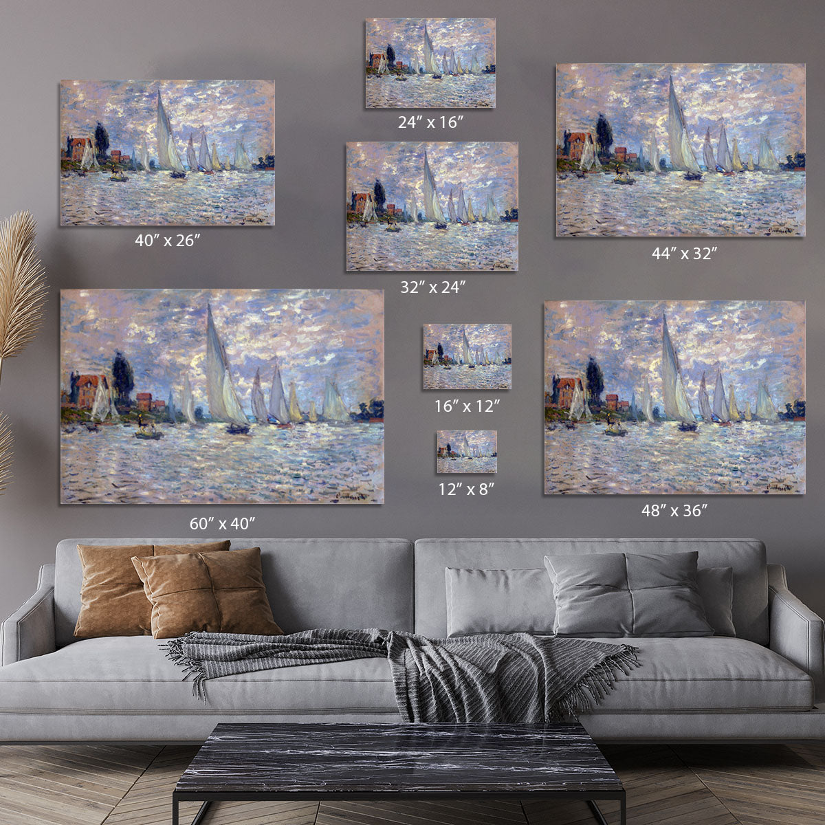 Les Barques by Monet Canvas Print or Poster - Canvas Art Rocks - 7