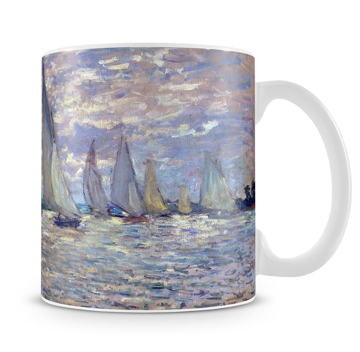 Les Barques by Monet Mug - Canvas Art Rocks - 4