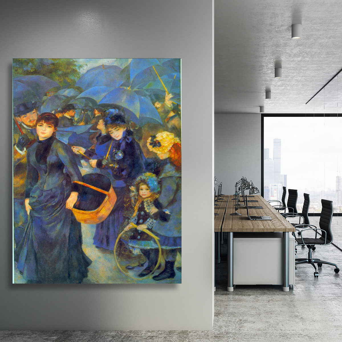 Les Para Pluies by Renoir Canvas Print or Poster - Canvas Art Rocks - 3