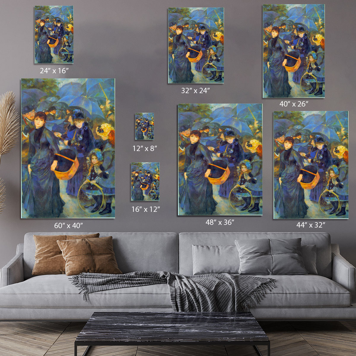 Les Para Pluies by Renoir Canvas Print or Poster - Canvas Art Rocks - 7