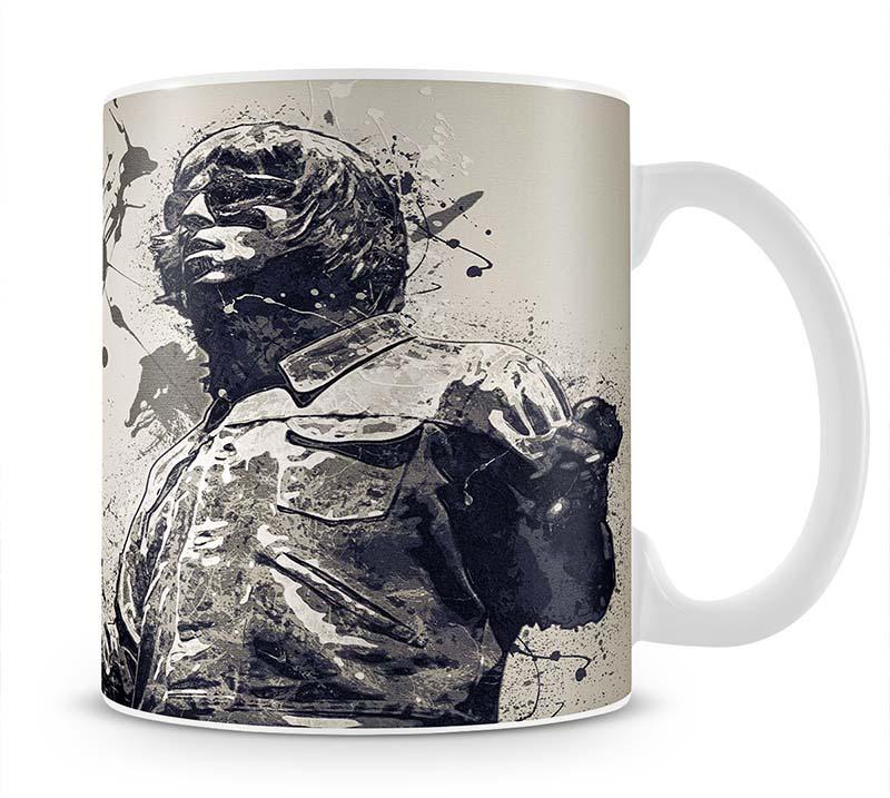 Liam Gallagher Paint Splatter Mug - Canvas Art Rocks - 1