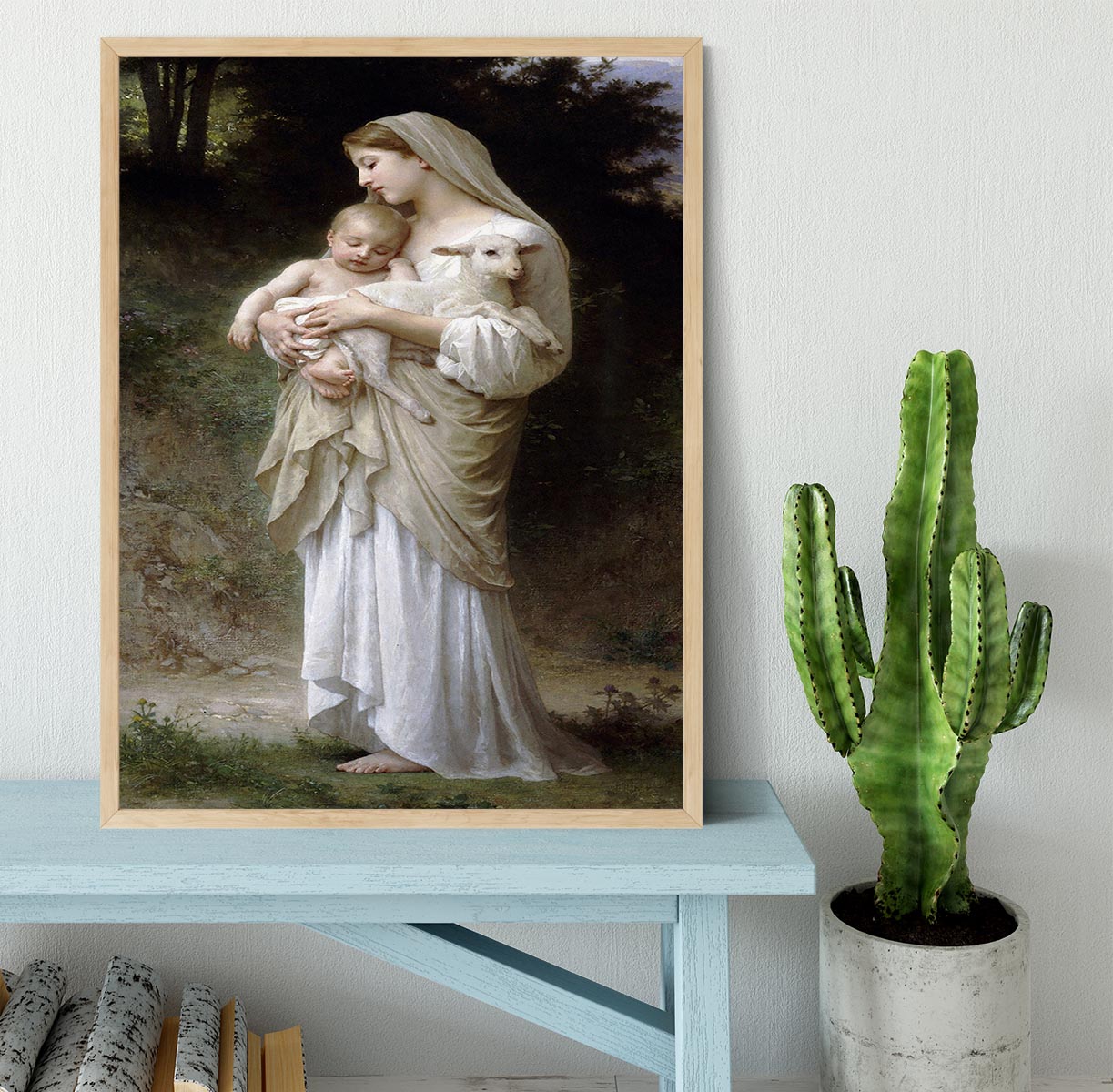 Linnocence By Bouguereau Framed Print - Canvas Art Rocks - 4