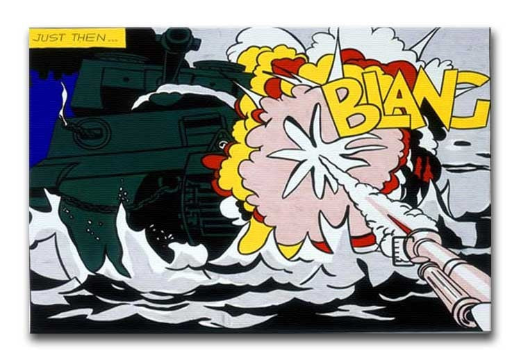 Lichenstein Live Ammo Blang! Print - Canvas Art Rocks