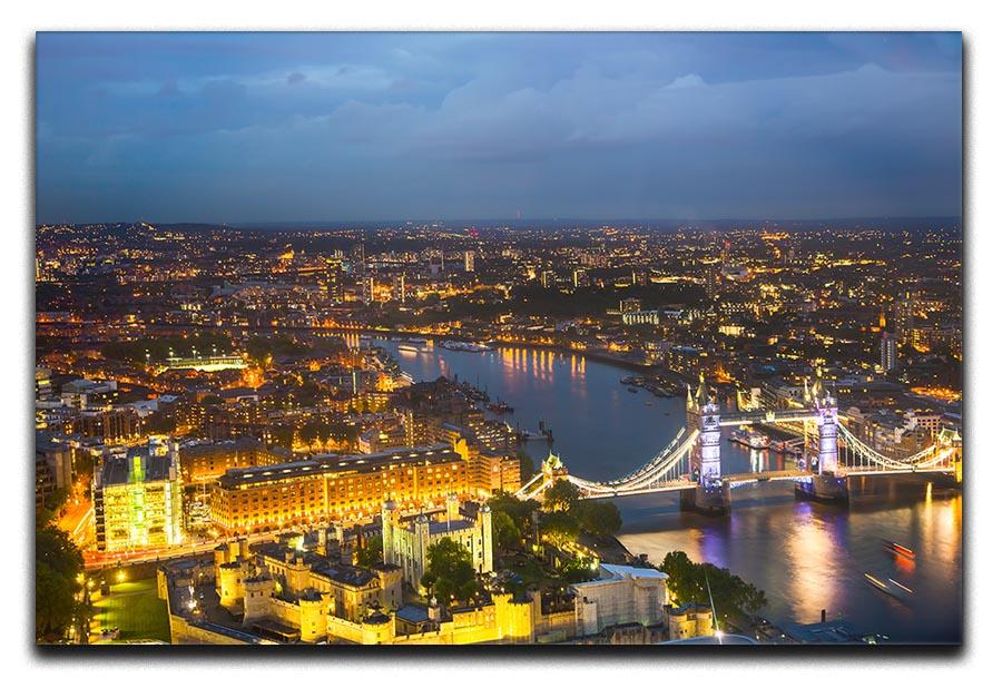 London at sunset City background Canvas Print or Poster - Canvas Art Rocks - 1