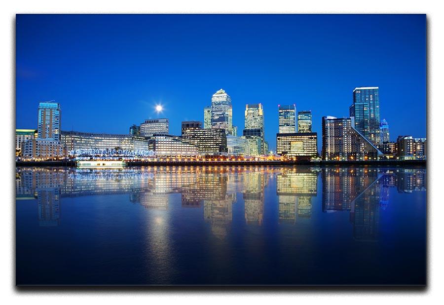 London skyscrapers reflected Canvas Print or Poster - Canvas Art Rocks - 1