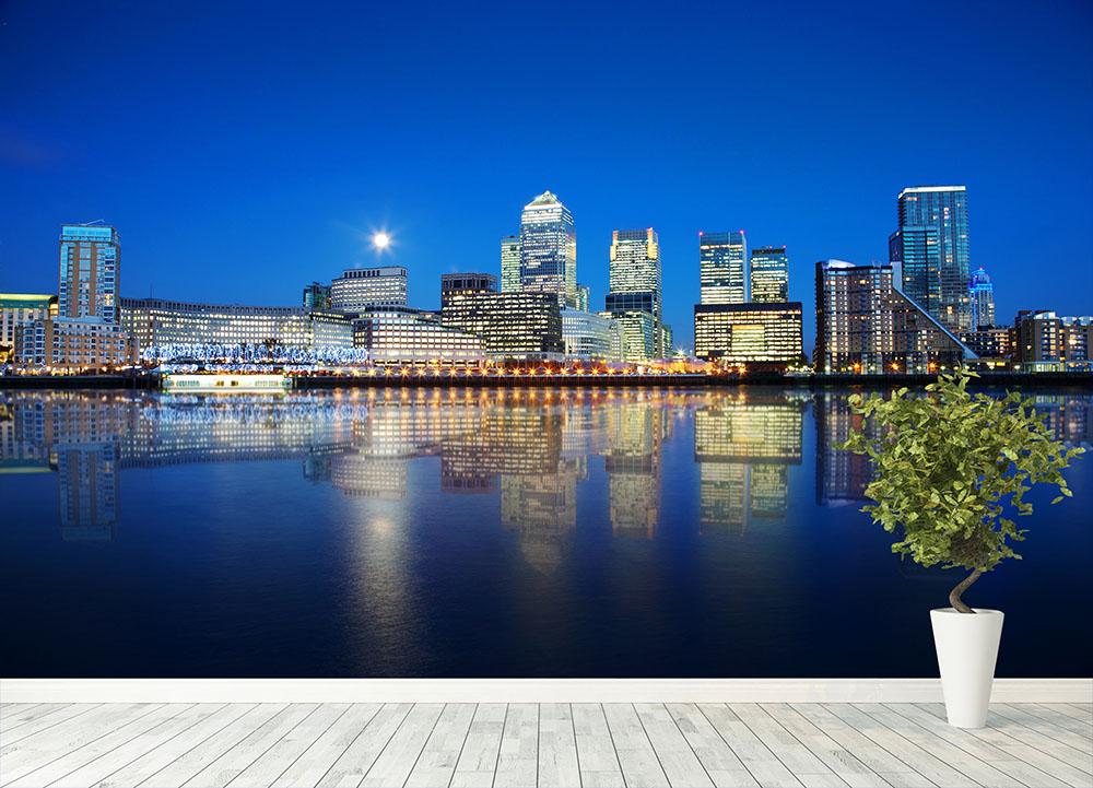 London skyscrapers reflected Wall Mural Wallpaper - Canvas Art Rocks - 4