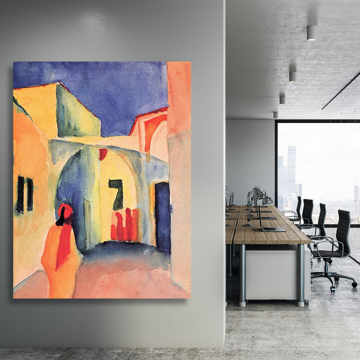 Look in a lane by Macke Canvas Print or Poster - Canvas Art Rocks - 3