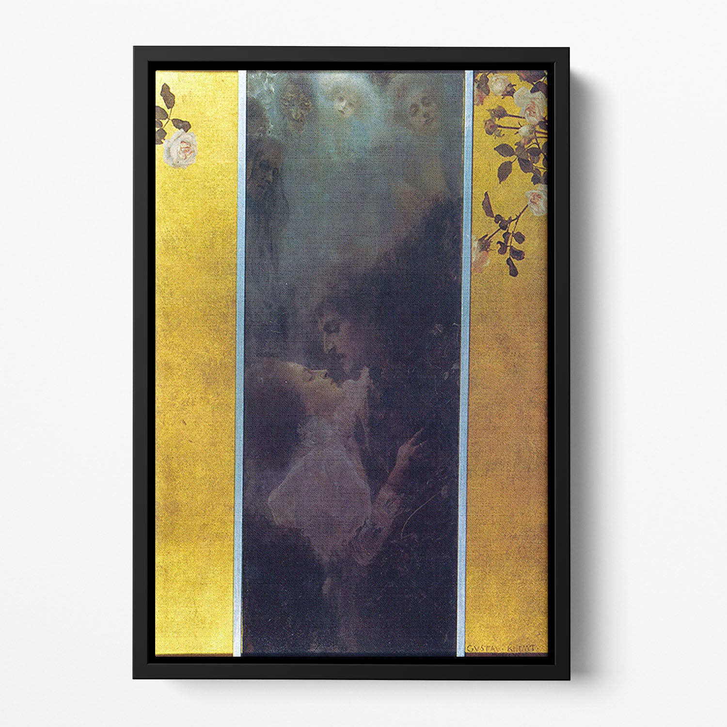 Love by Klimt Floating Framed Canvas