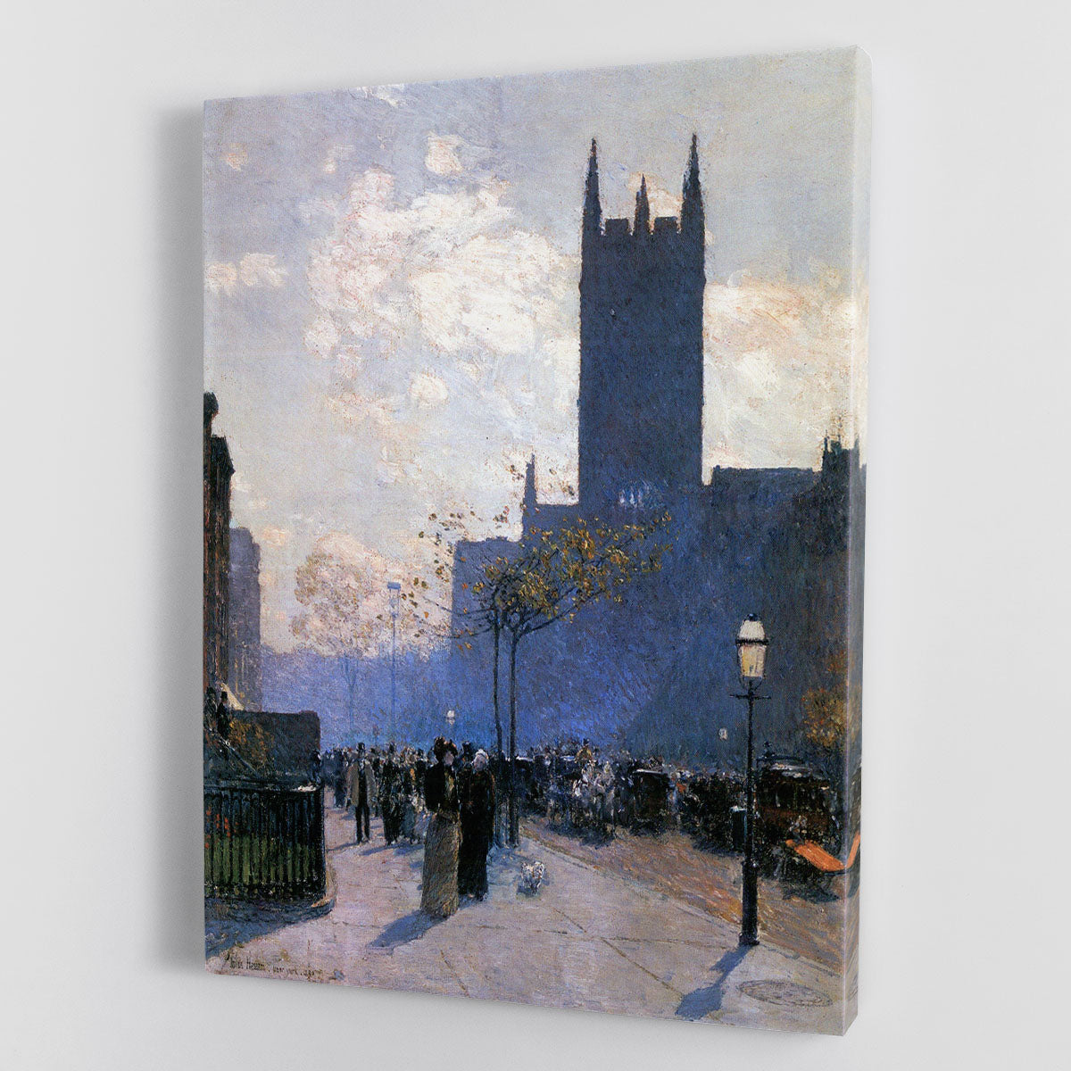 Lower Fifth Avenue by Hassam Canvas Print or Poster - Canvas Art Rocks - 1