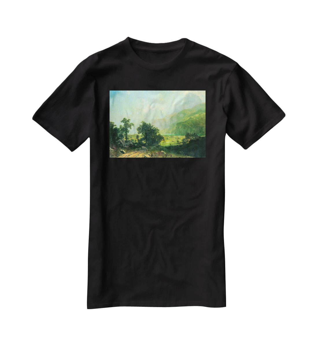 Lucerne Switzerland by Bierstadt T-Shirt - Canvas Art Rocks - 1