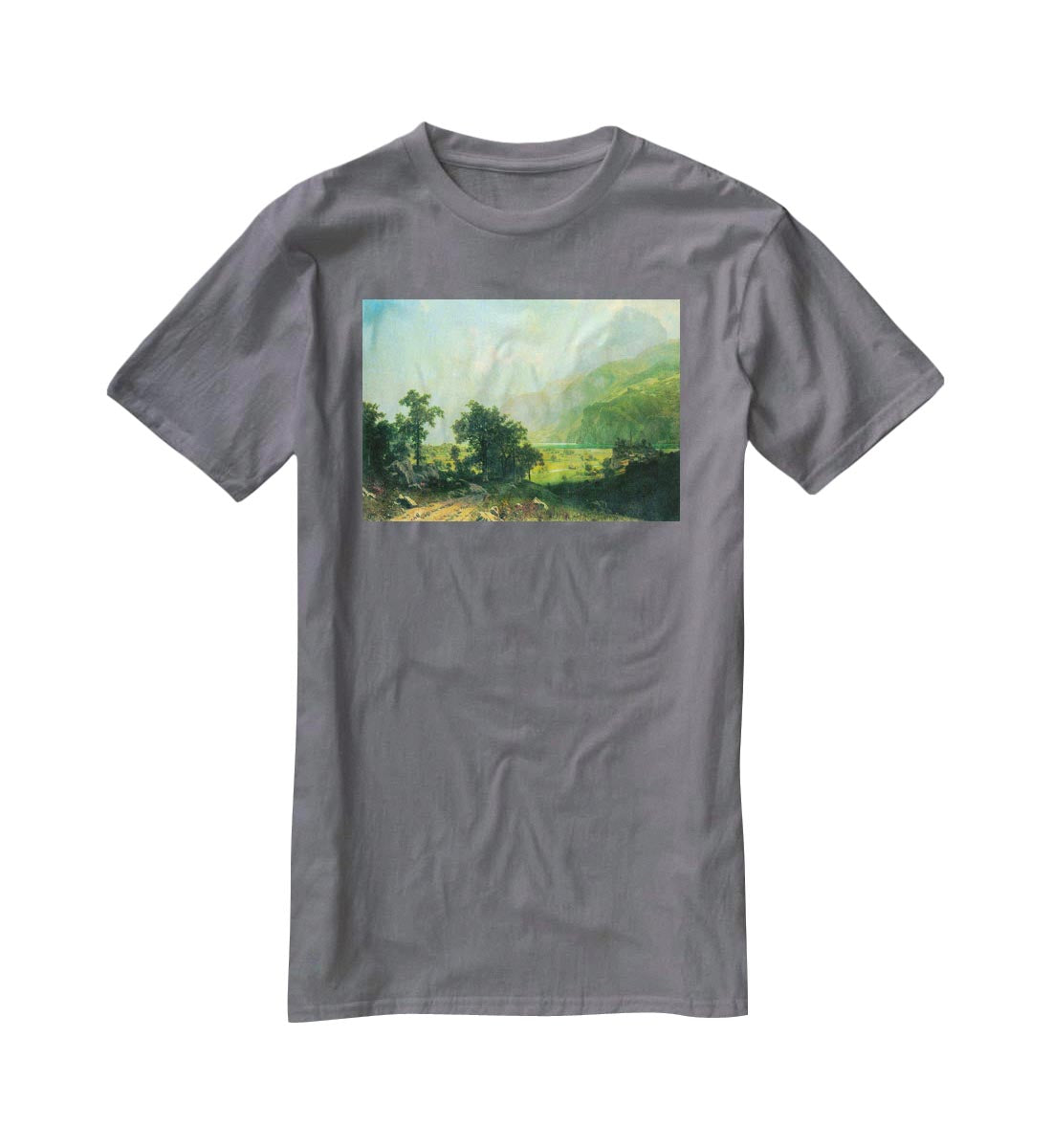 Lucerne Switzerland by Bierstadt T-Shirt - Canvas Art Rocks - 3