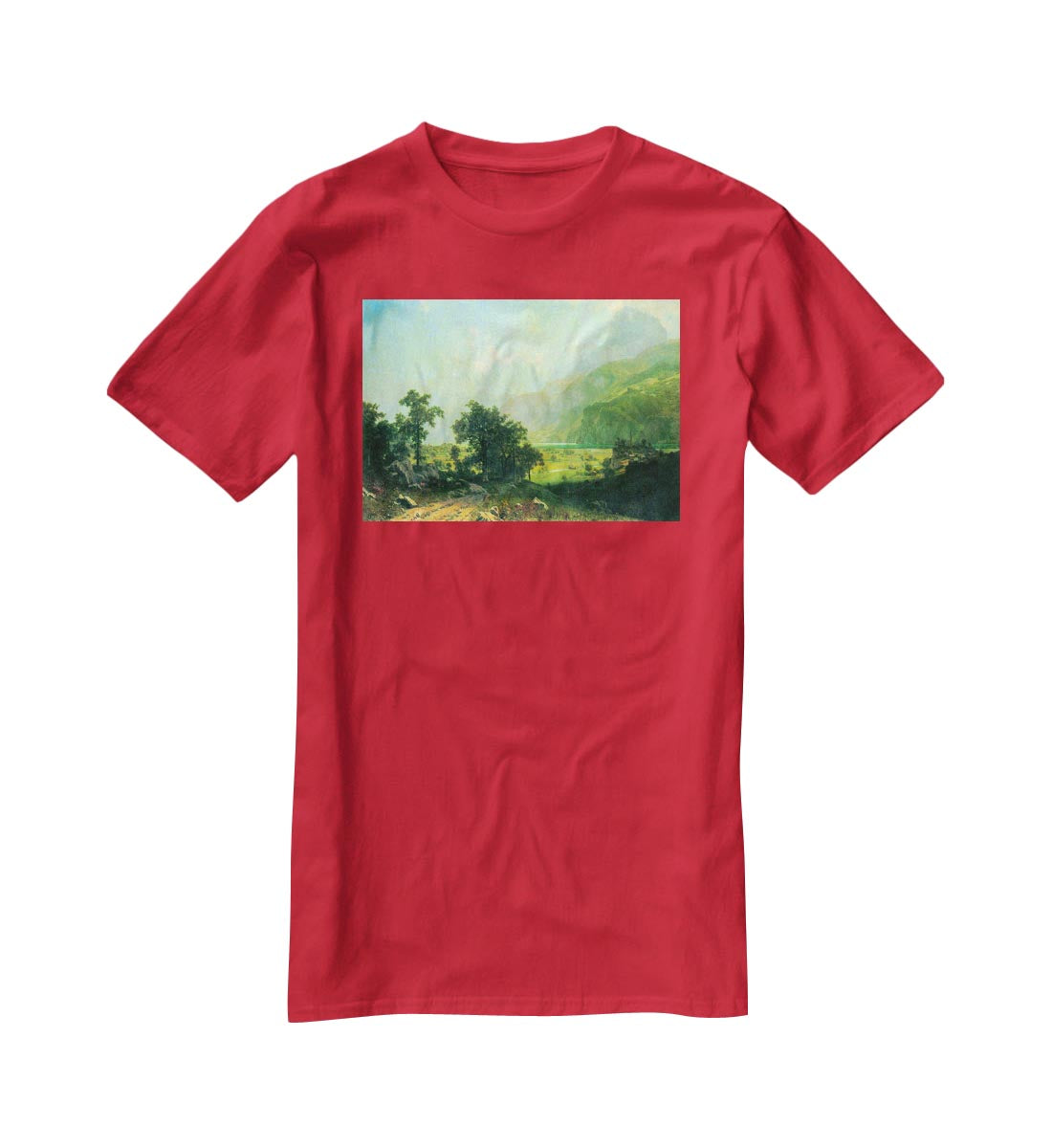 Lucerne Switzerland by Bierstadt T-Shirt - Canvas Art Rocks - 4