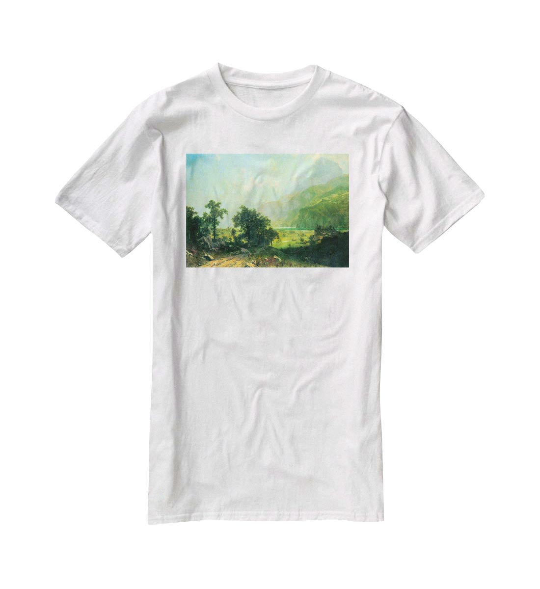 Lucerne Switzerland by Bierstadt T-Shirt - Canvas Art Rocks - 5