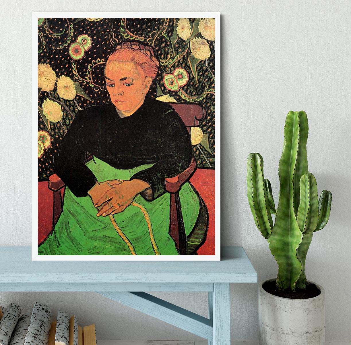 Madame Roulin Rocking the Cradle La Berceuse by Van Gogh Framed Print - Canvas Art Rocks -6