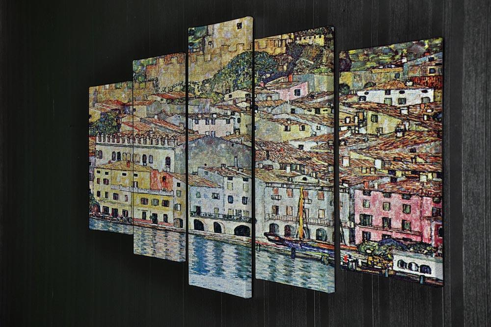 Malcena at the Gardasee by Klimt 5 Split Panel Canvas - Canvas Art Rocks - 2