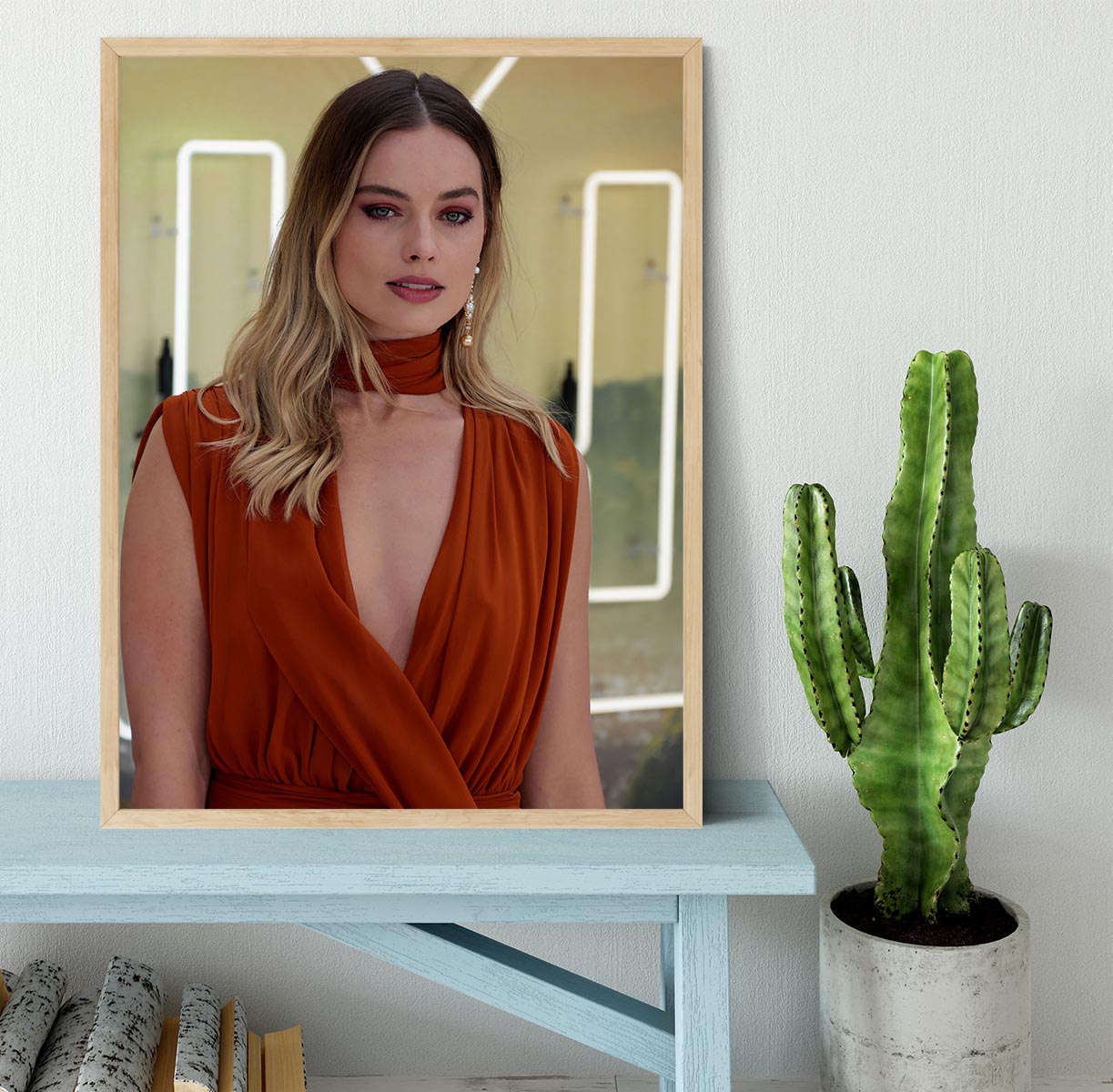 Margot Robbie Once Upon A Time In Hollywood Premiere London Framed Print - Canvas Art Rocks - 4