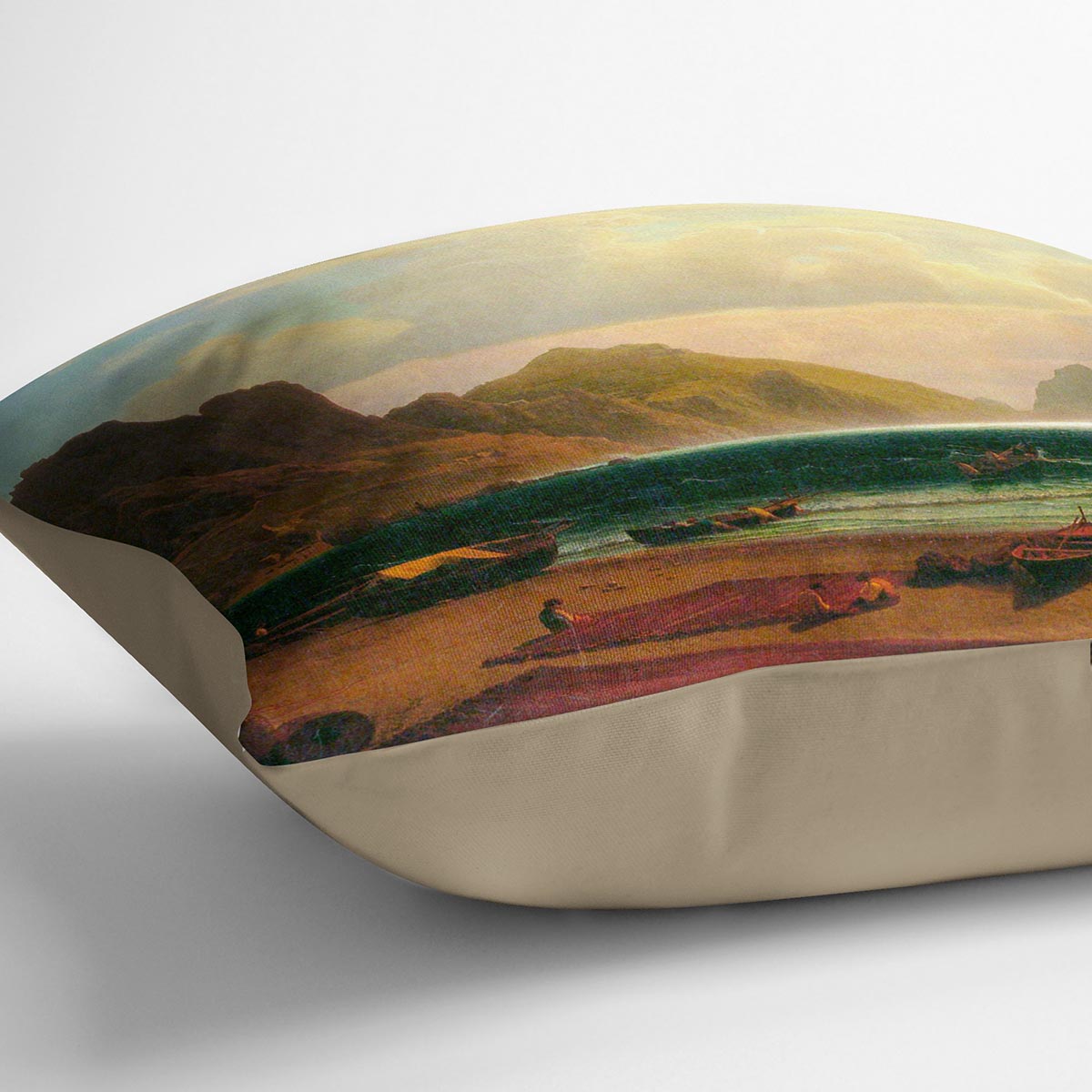 Marina Piccola Capri by Bierstadt Cushion - Canvas Art Rocks - 2