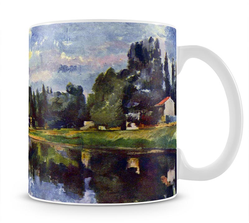 Marne Shore by Cezanne Mug - Canvas Art Rocks - 1
