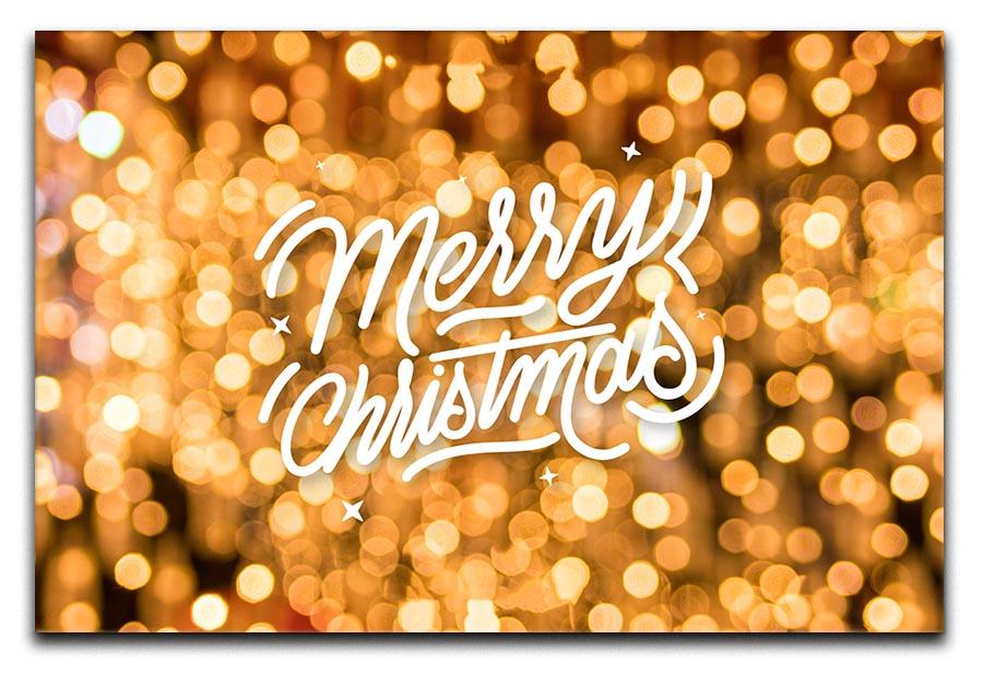 Merry Christmas Glitter Canvas Print or Poster - Canvas Art Rocks - 1
