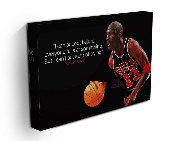 Michael Jordan Accept failure Canvas Print or Poster - Canvas Art Rocks - 3
