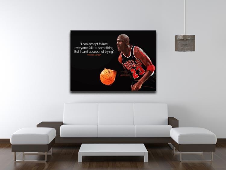 Michael Jordan Accept failure Canvas Print or Poster - Canvas Art Rocks - 4