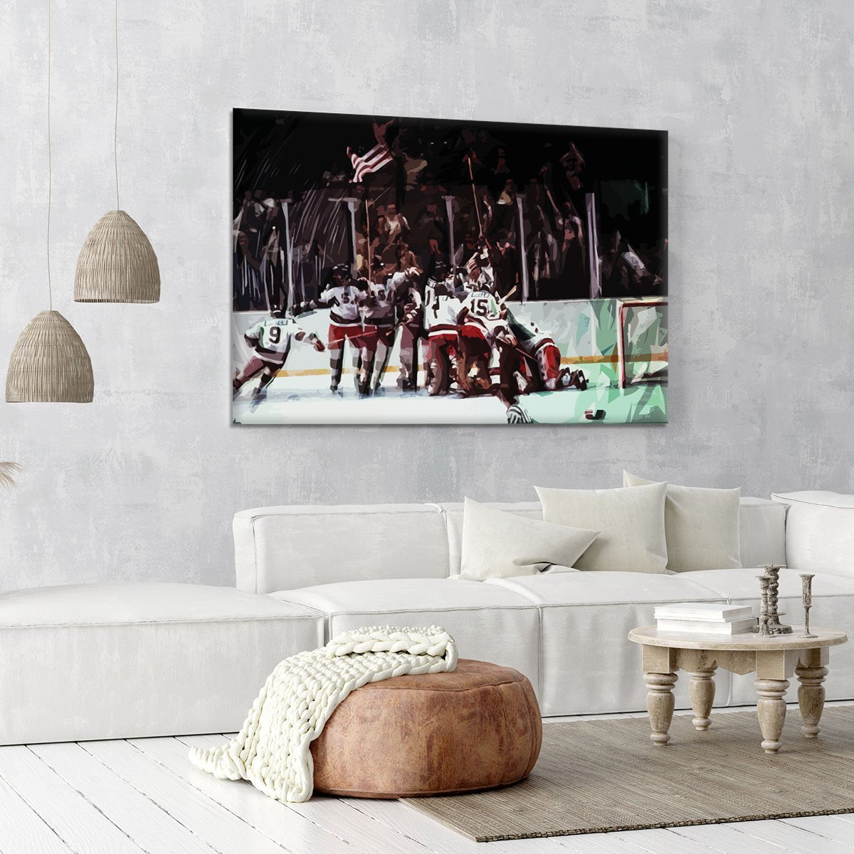 Miracle on Ice USA Ice Hockey Team Canvas Print or Poster