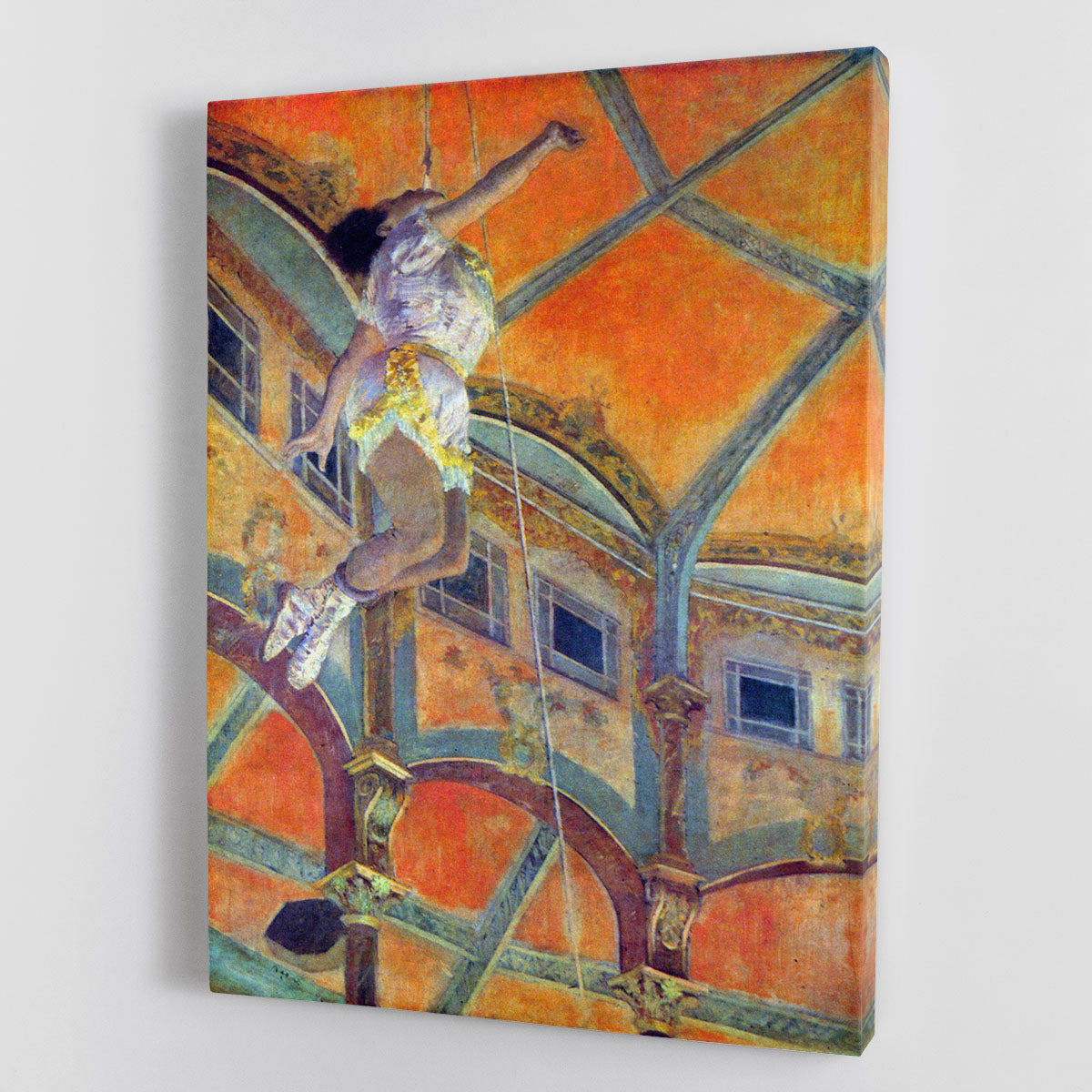 Miss Lala in Circus Fernando by Degas Canvas Print or Poster - Canvas Art Rocks - 1