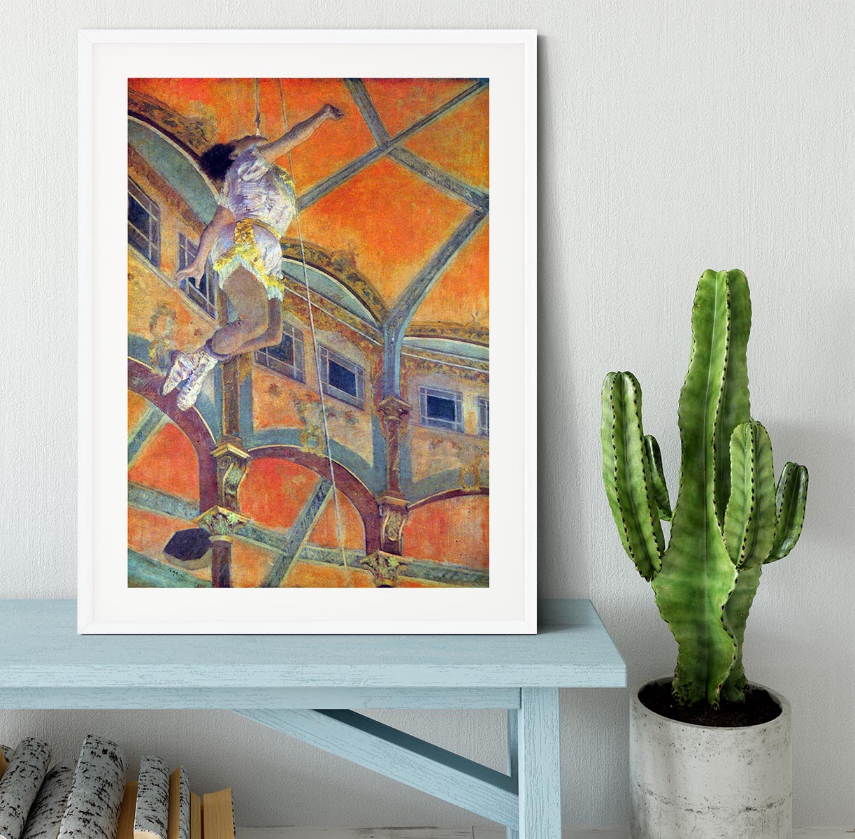 Miss Lala in Circus Fernando by Degas Framed Print - Canvas Art Rocks - 5