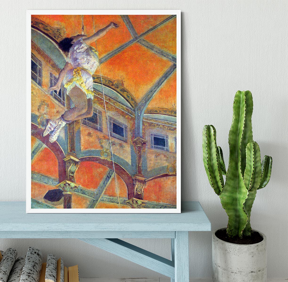 Miss Lala in Circus Fernando by Degas Framed Print - Canvas Art Rocks -6