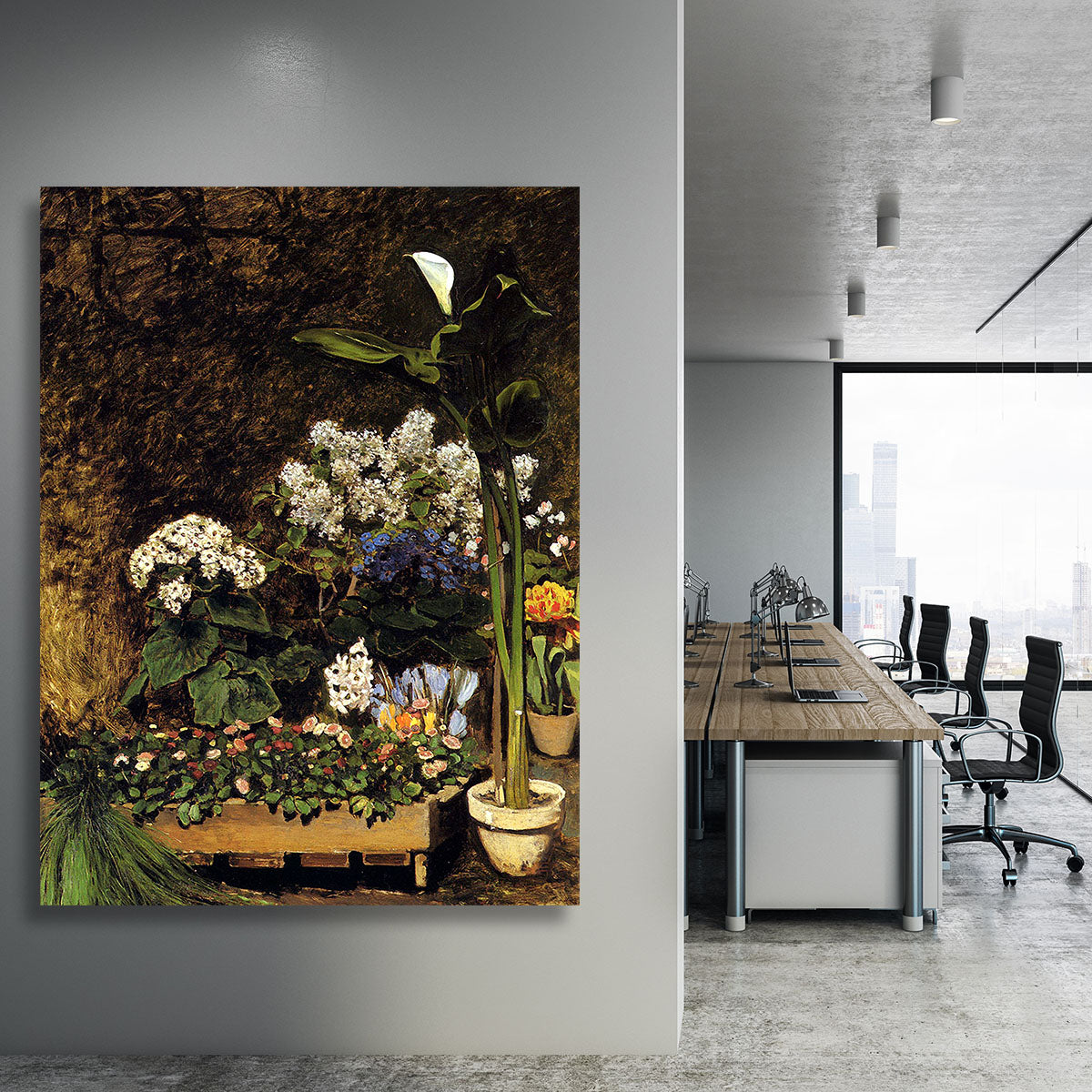 Mixed Spring Flowers by Renoir Canvas Print or Poster - Canvas Art Rocks - 3