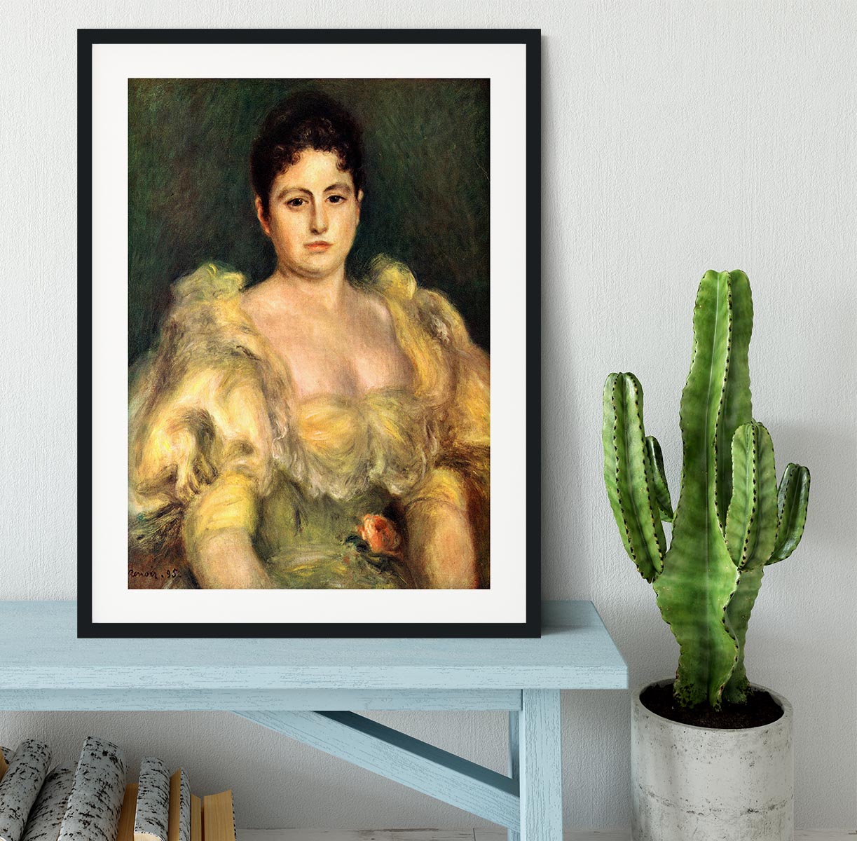 Mme Stephen Pichon by Renoir Framed Print - Canvas Art Rocks - 1