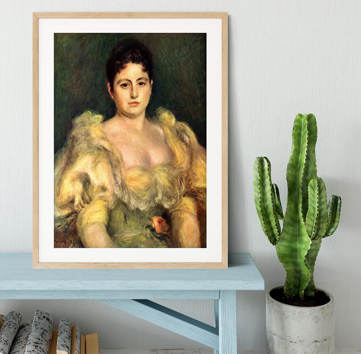 Mme Stephen Pichon by Renoir Framed Print - Canvas Art Rocks - 3