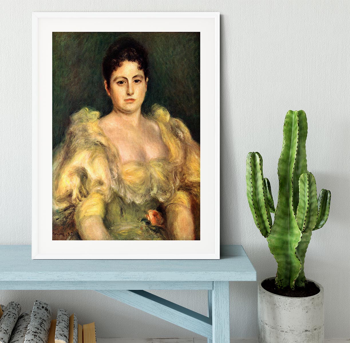 Mme Stephen Pichon by Renoir Framed Print - Canvas Art Rocks - 5