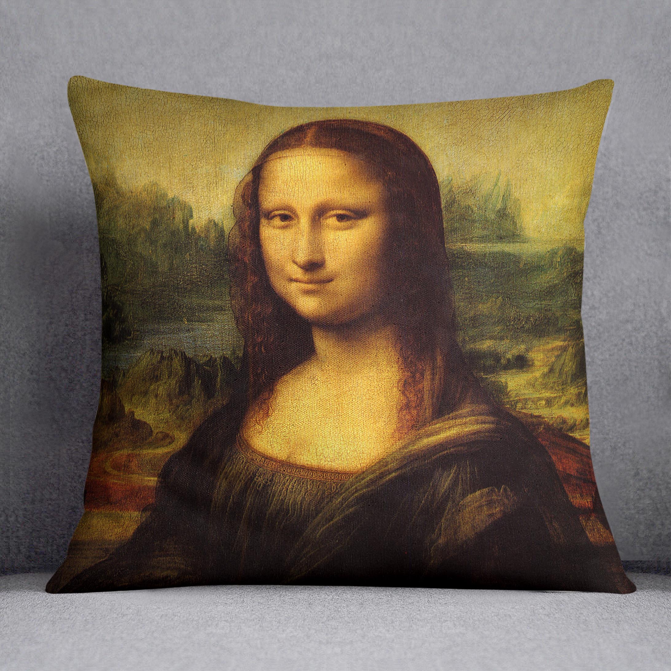 Mona Lisa by Da Vinci Cushion