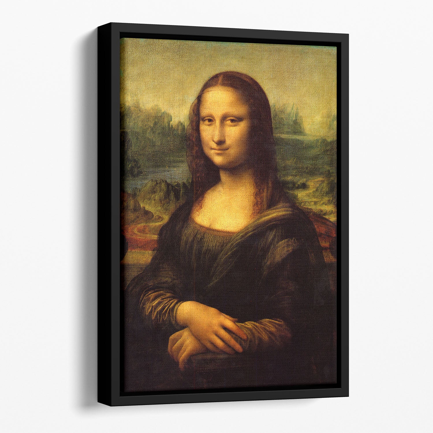 Mona Lisa by Da Vinci Floating Framed Canvas