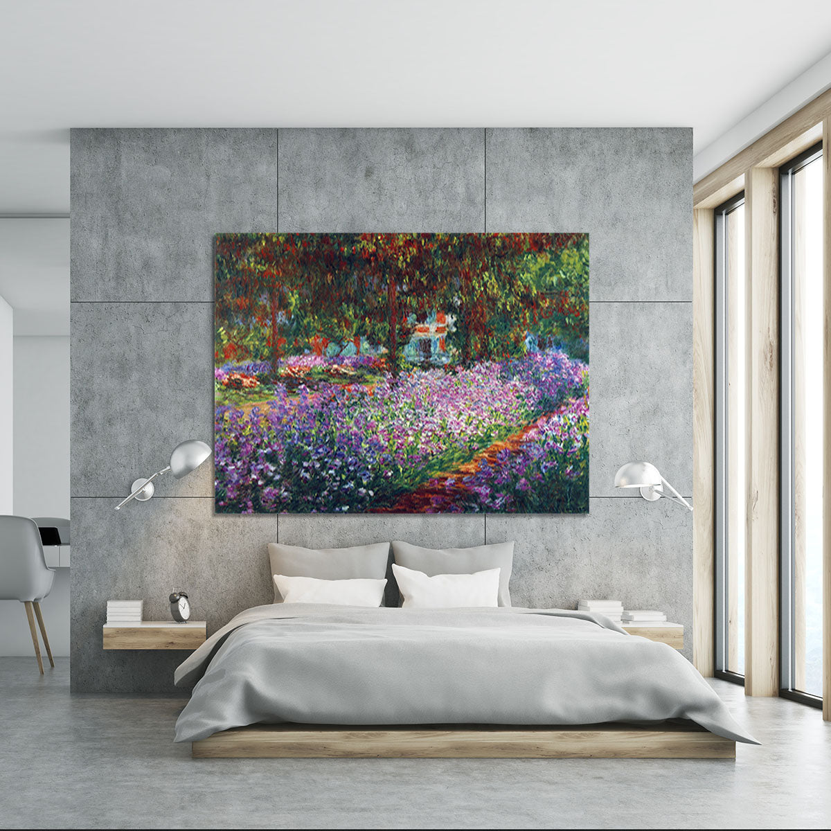 Monet's garden in Giverny by Monet Canvas Print or Poster - Canvas Art Rocks - 5