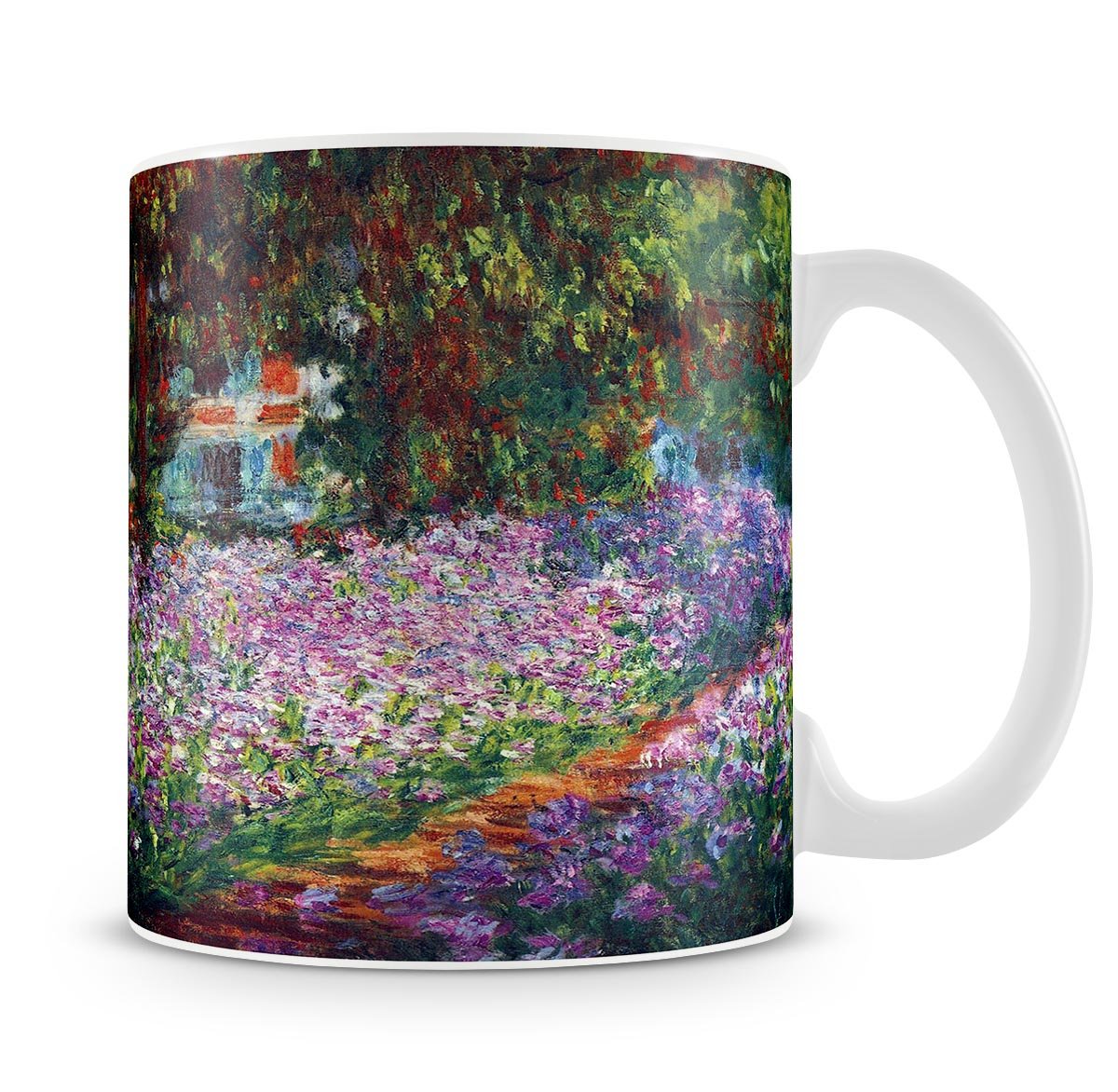 Monet's garden in Giverny by Monet Mug - Canvas Art Rocks - 4