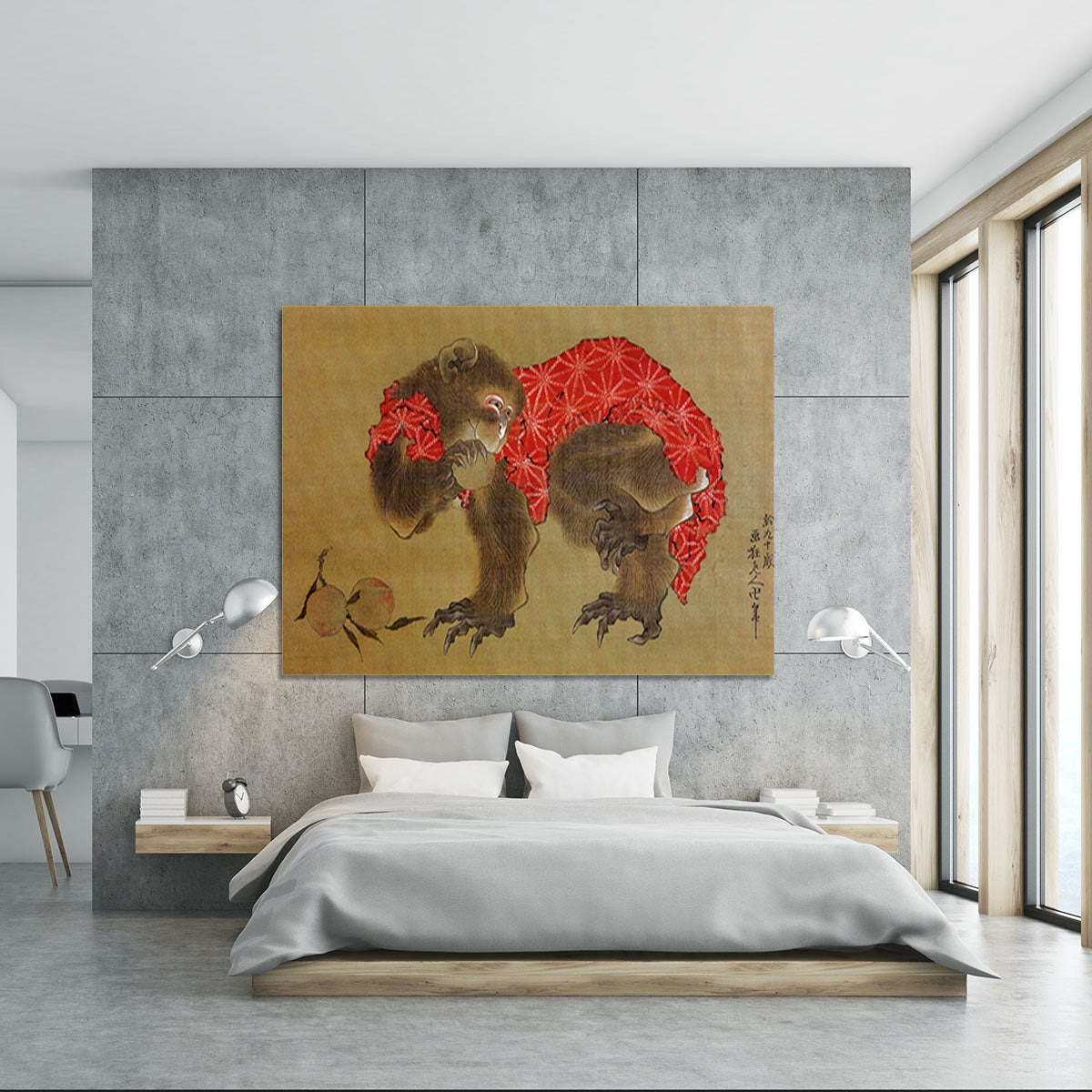 Monkey by Hokusai Canvas Print or Poster - Canvas Art Rocks - 5