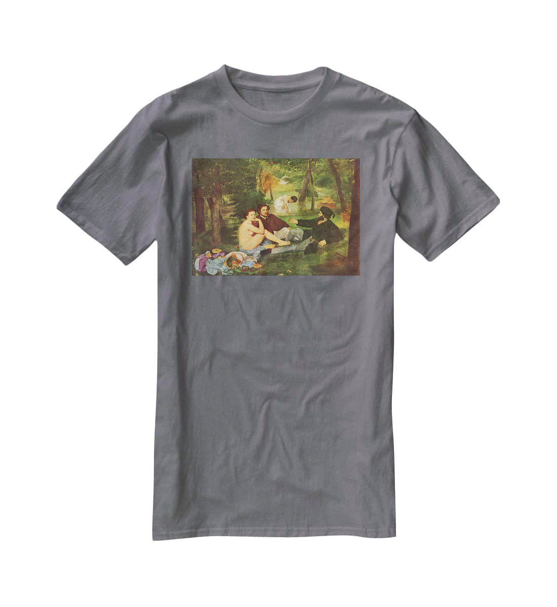 Morning Break by Manet T-Shirt - Canvas Art Rocks - 3