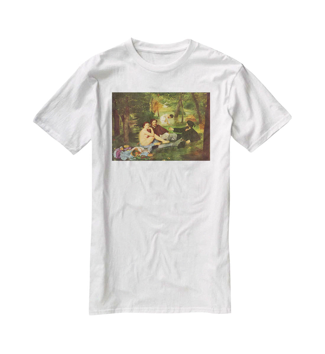 Morning Break by Manet T-Shirt - Canvas Art Rocks - 5