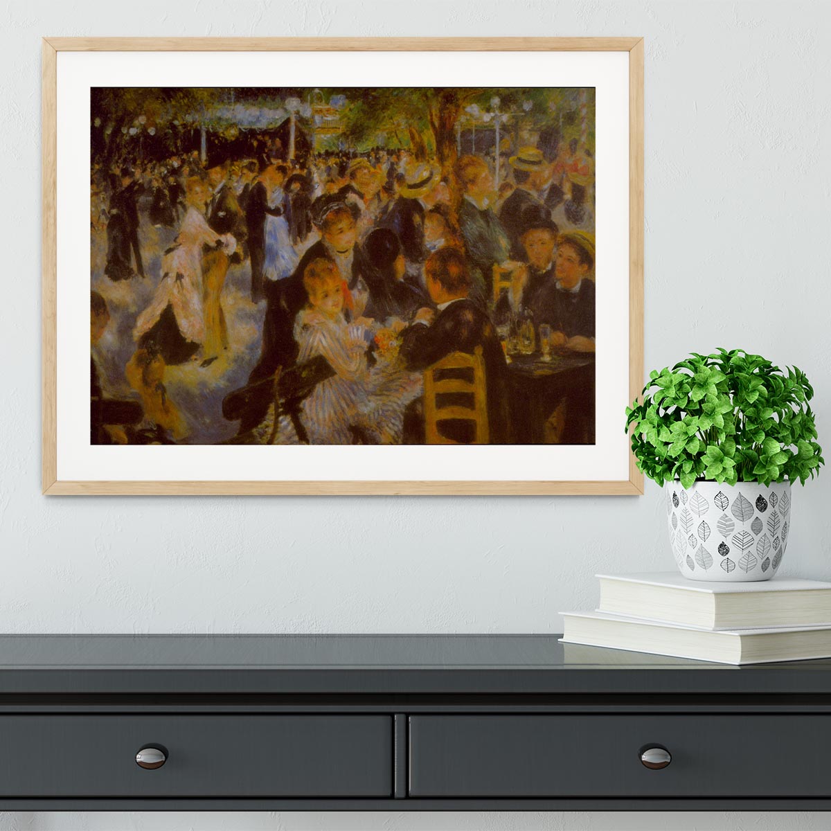 Moulin Galette by Renoir Framed Print - Canvas Art Rocks - 3