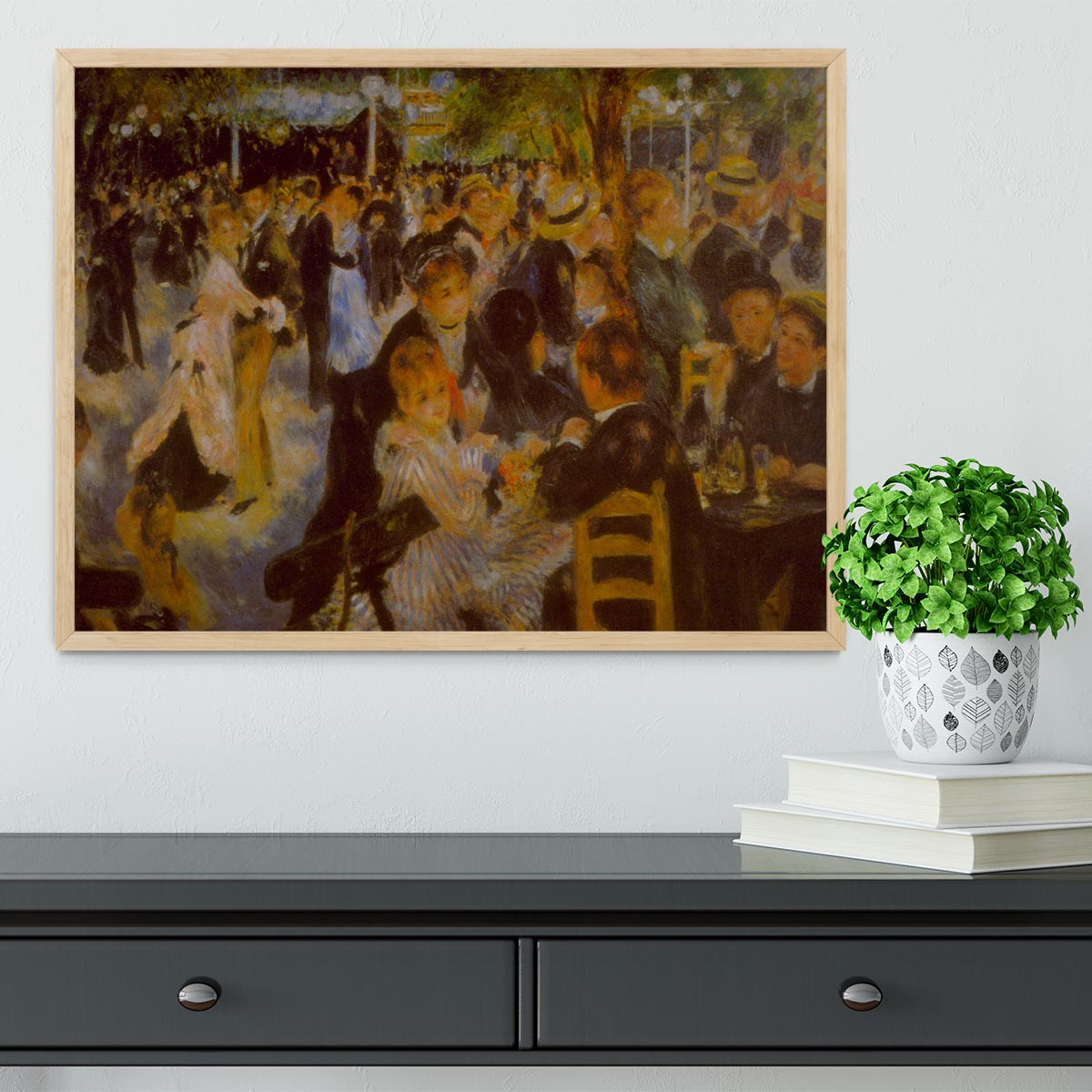 Moulin Galette by Renoir Framed Print - Canvas Art Rocks - 4