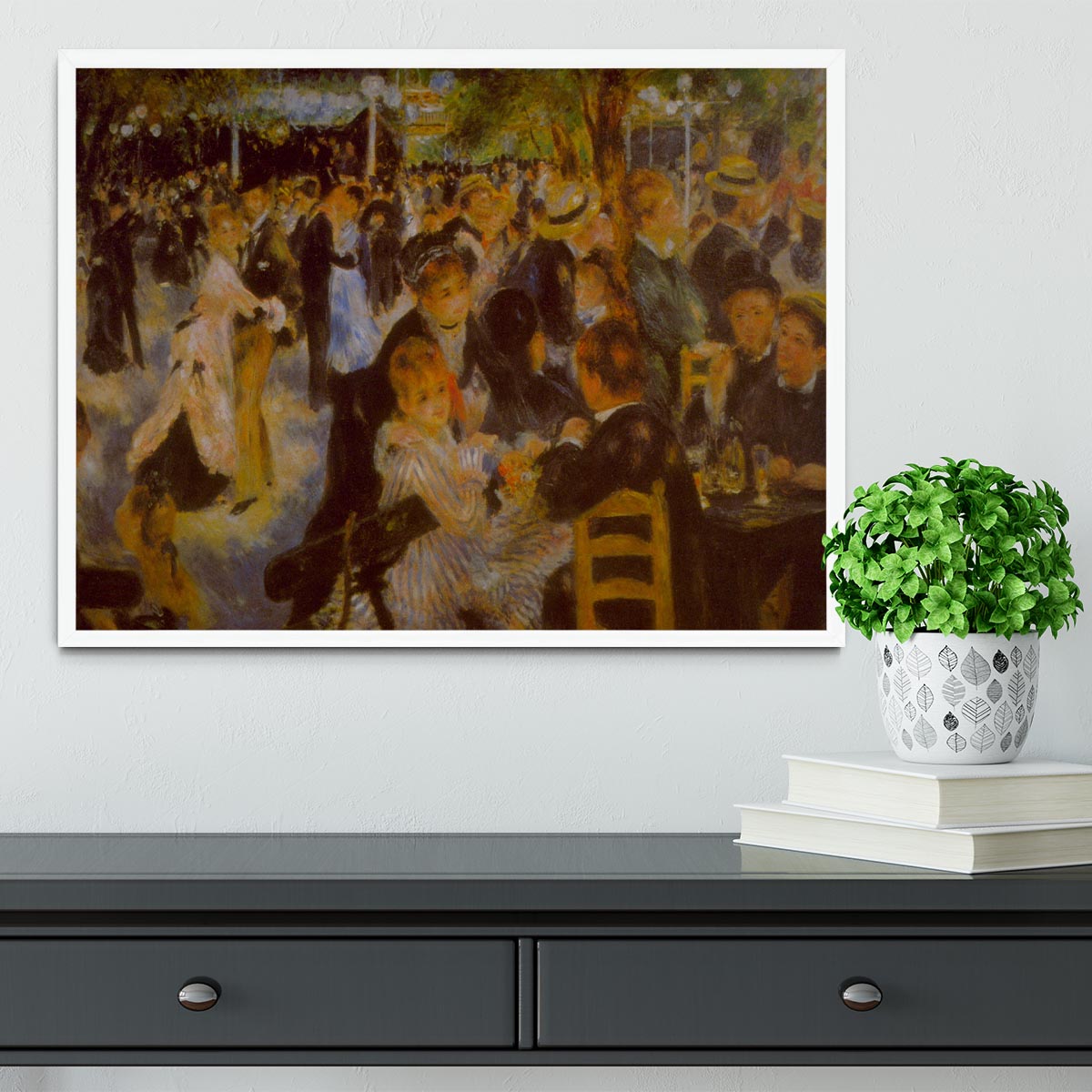 Moulin Galette by Renoir Framed Print - Canvas Art Rocks -6